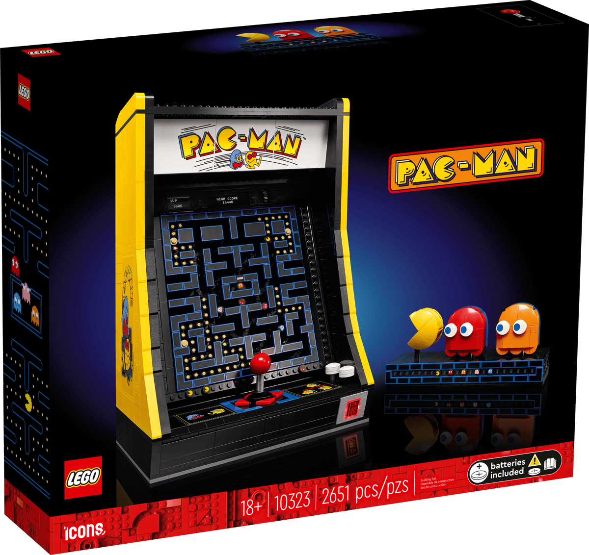 PAC-MAN Arcade Lego Icons Machine