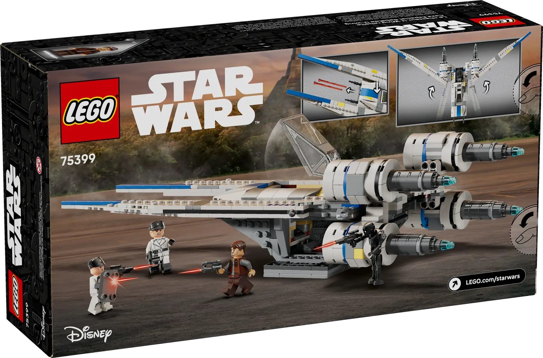 Конструктор LEGO Star Wars - Бунтовнически изтребител U-Wing 