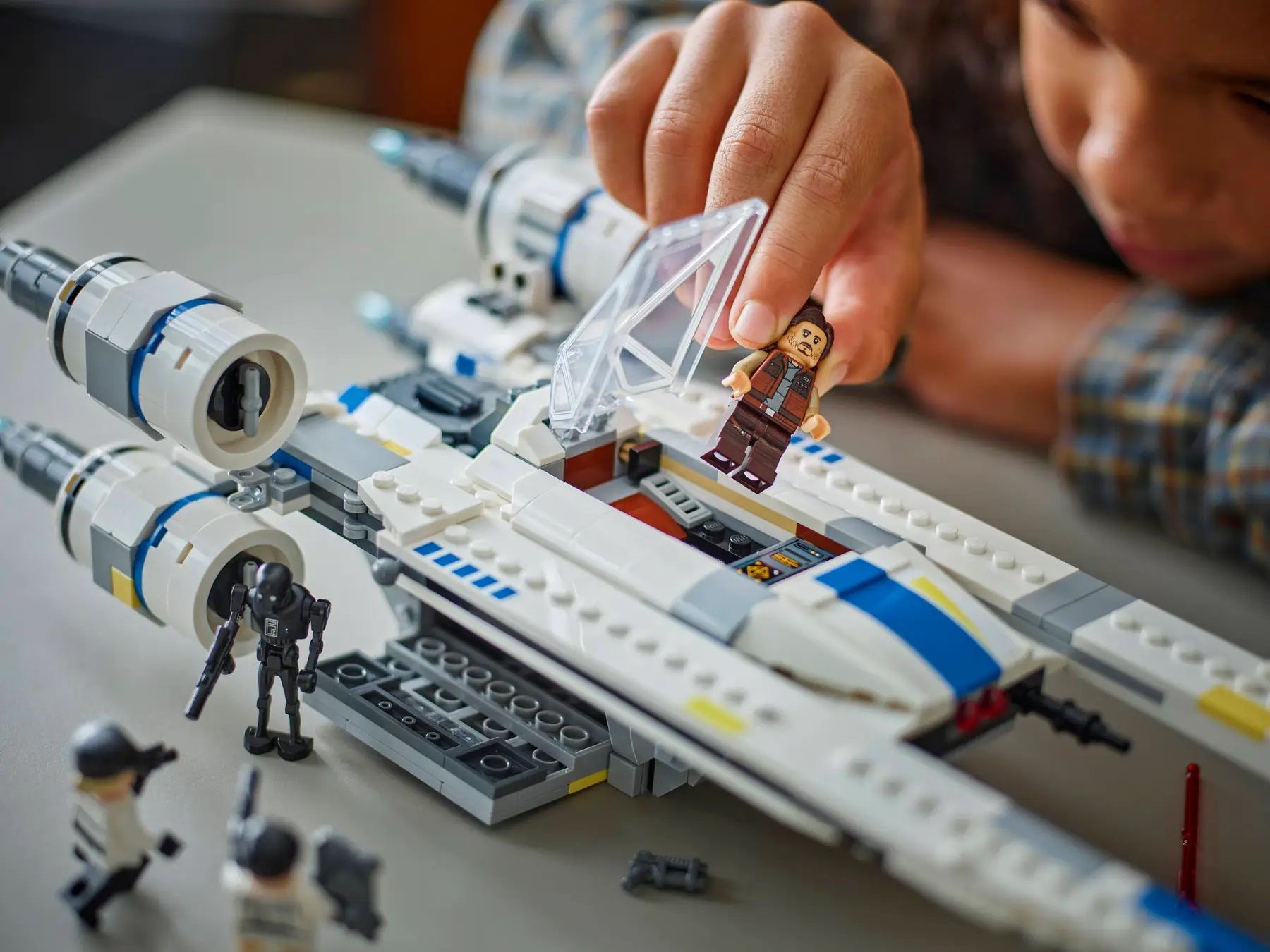 Конструктор LEGO Star Wars - Бунтовнически изтребител U-Wing 